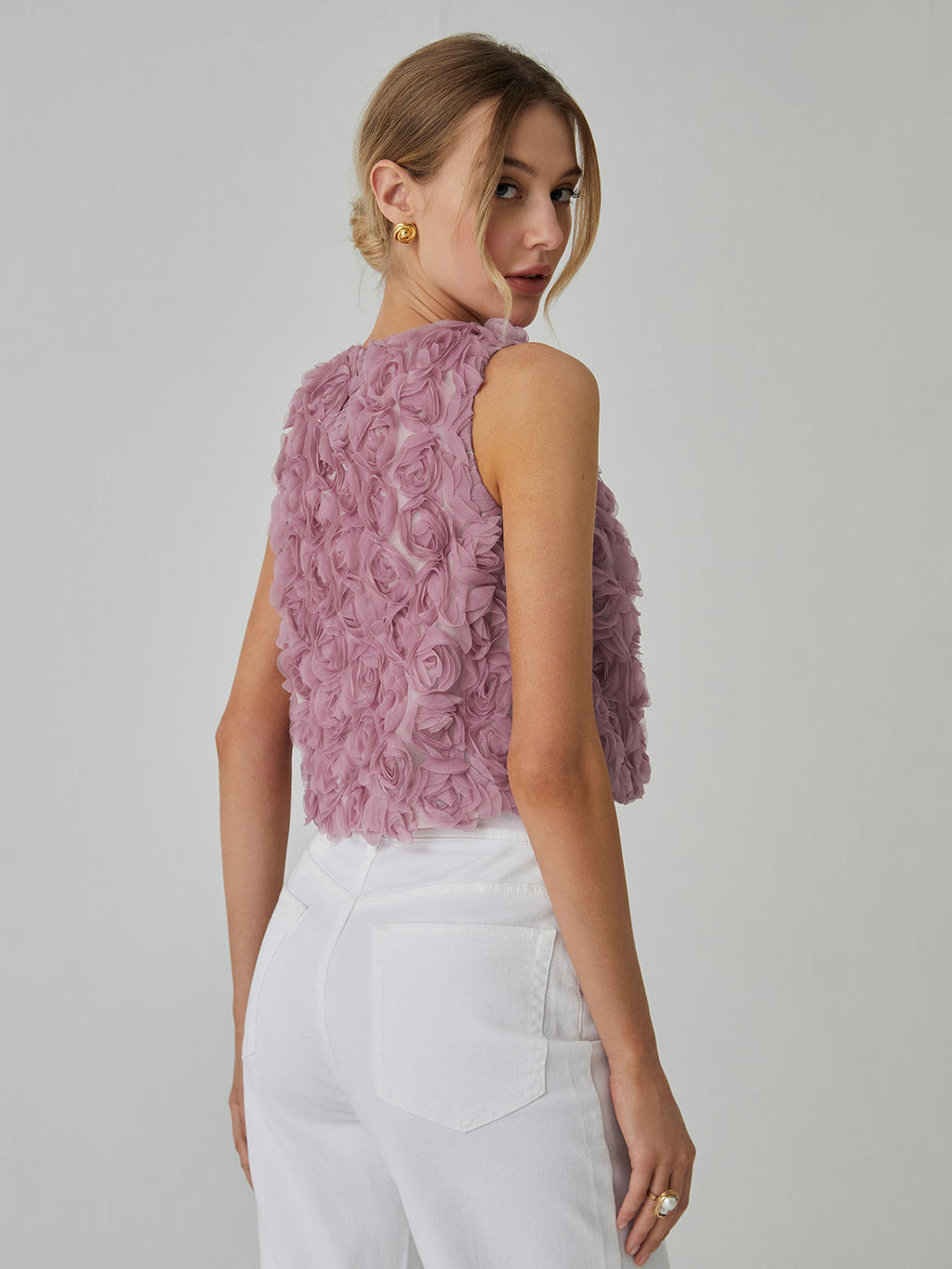 Romantic Multi-Flower Blouse