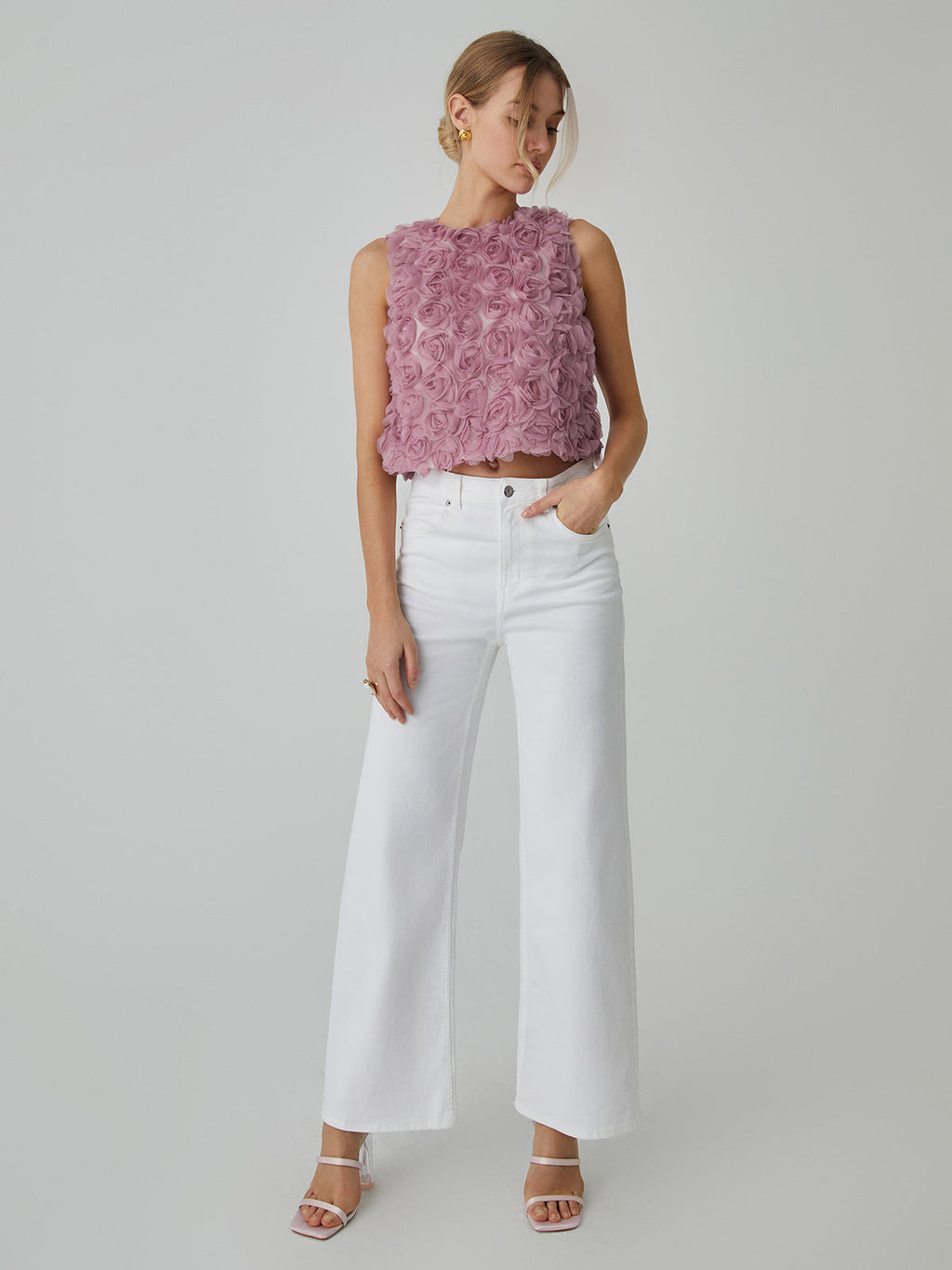 Romantic Multi-Flower Blouse