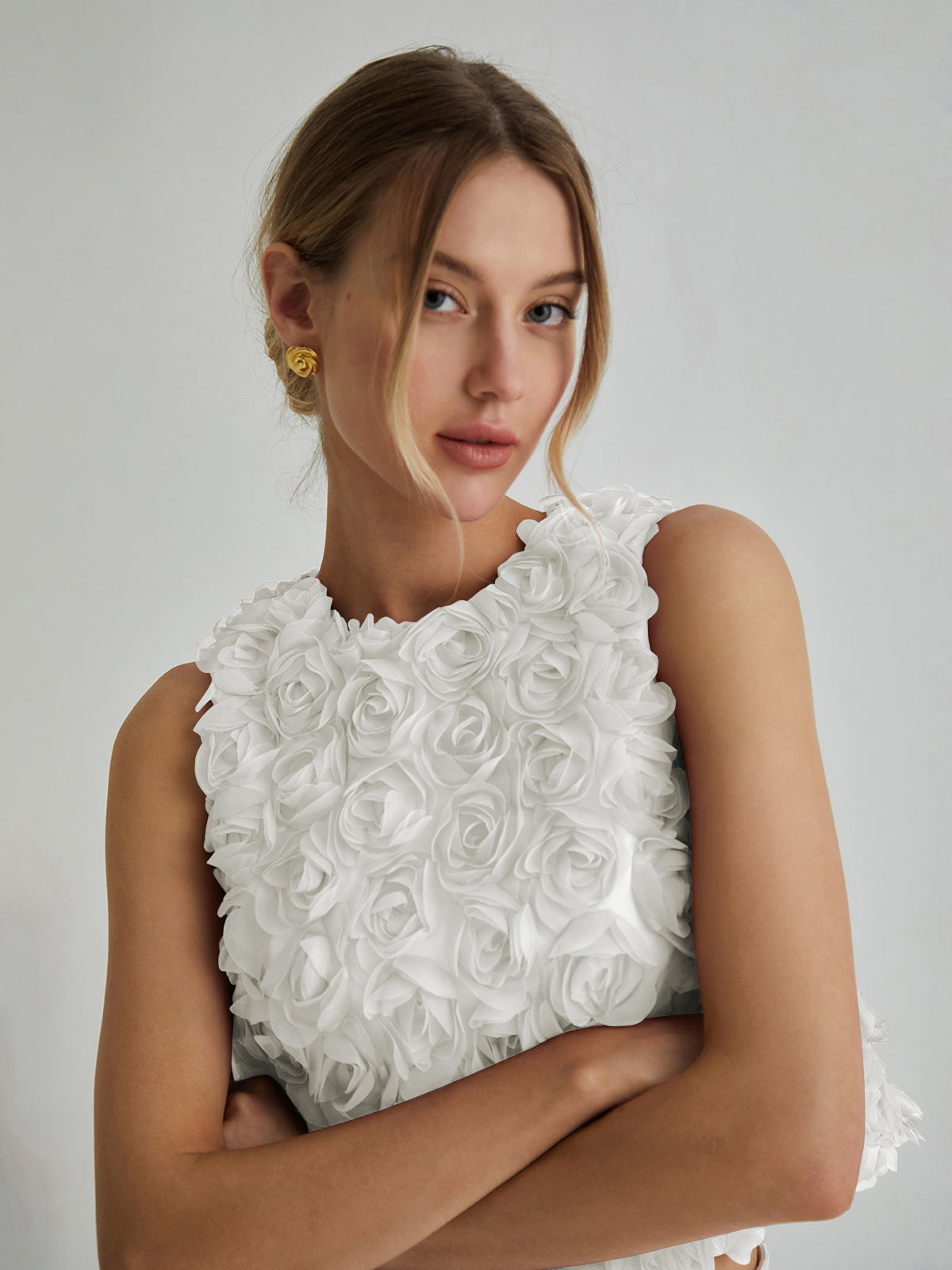 Romantic Multi-Flower Blouse
