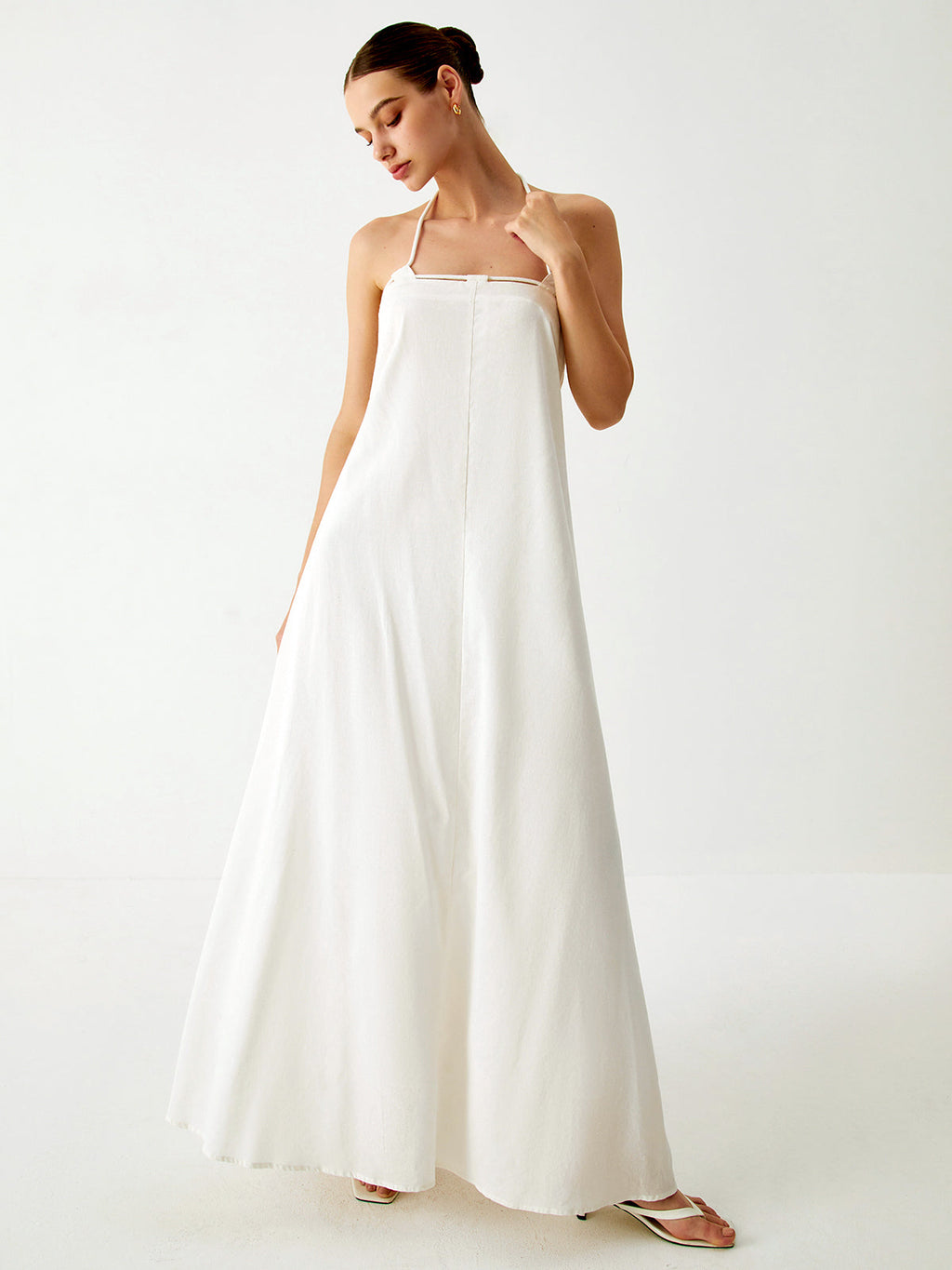 Cotton & Linen Cami Maxi Dress