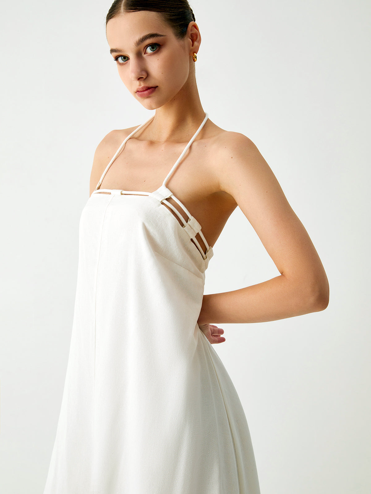 Cotton & Linen Cami Maxi Dress