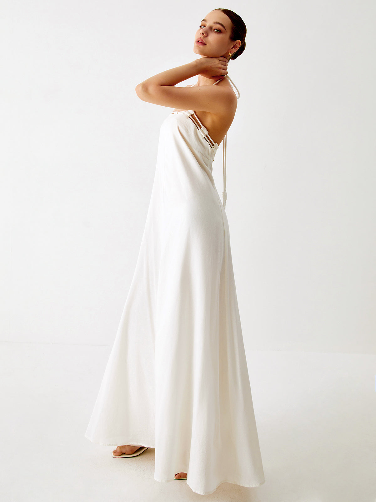 Cotton & Linen Cami Maxi Dress